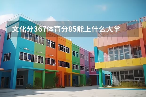 文化分367体育分85能上什么大学