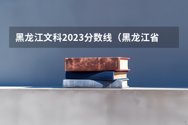 黑龙江文科2023分数线（黑龙江省2023年高考分数）