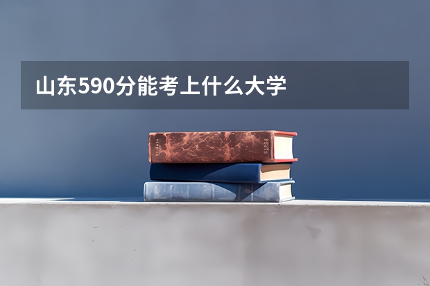 山东590分能考上什么大学