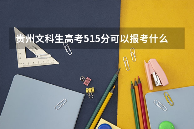 贵州文科生高考515分可以报考什么学校