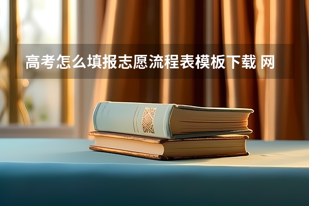 高考怎么填报志愿流程表模板下载 网上高考志愿填报流程图解