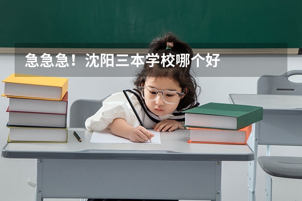 急急急！沈阳三本学校哪个好