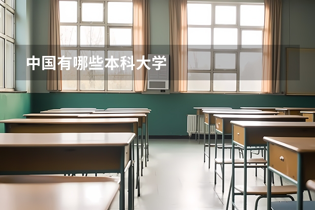 中国有哪些本科大学