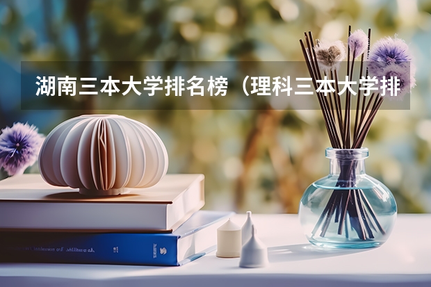 湖南三本大学排名榜（理科三本大学排名）